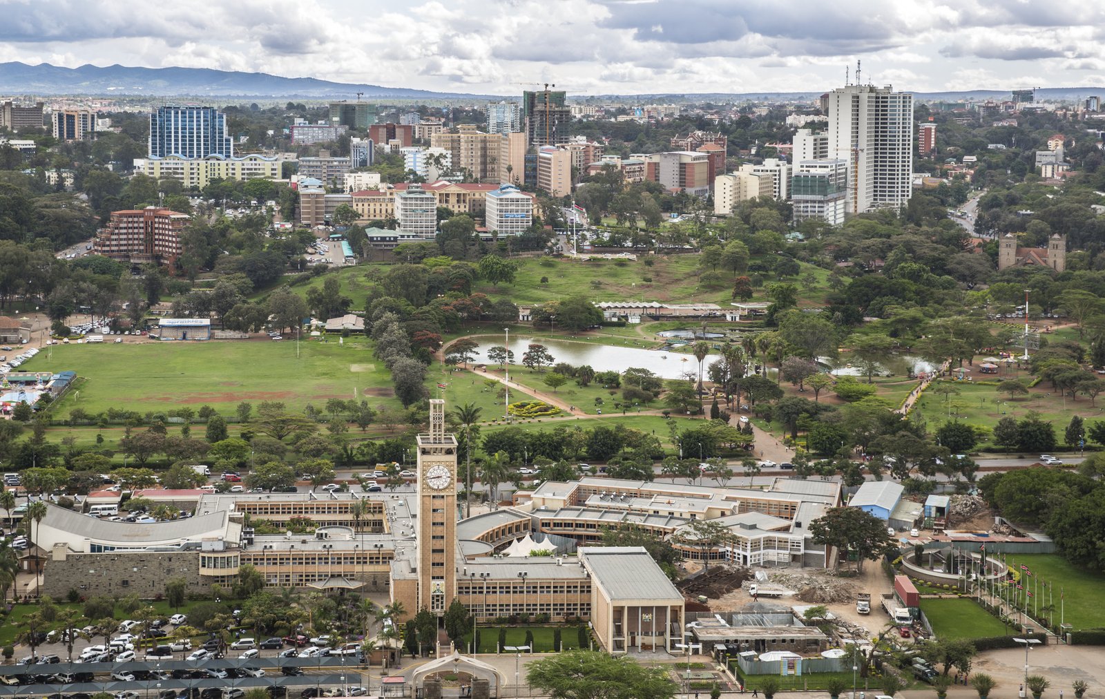 Kenya's Parliament Buildings in Nairobi representing NGO civic education ahead of 2027 election