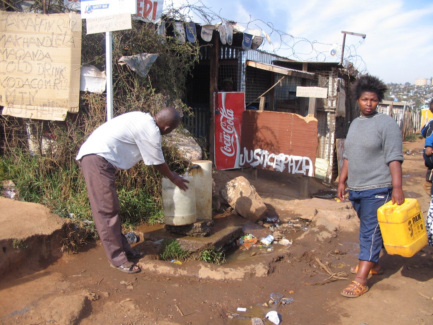 Communal drinking water standpost, the kind of safe water point central to cholera prevention in Kenya