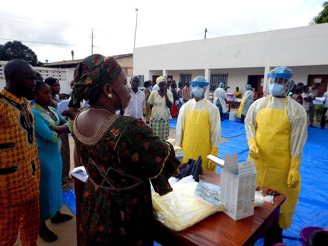Frontline health workers in protective gear, the kind of team behind Kenya Ebola response efforts