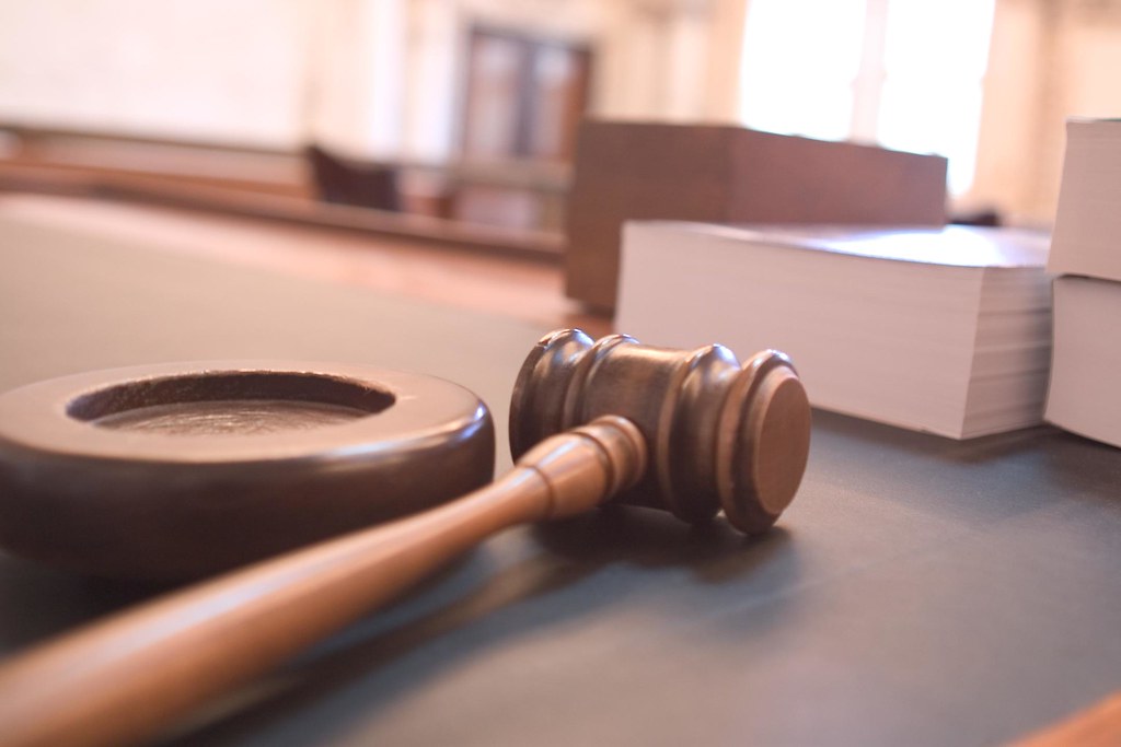Judge's gavel on a courtroom bench, symbolising justice during the 16 Days of Activism in Kenya