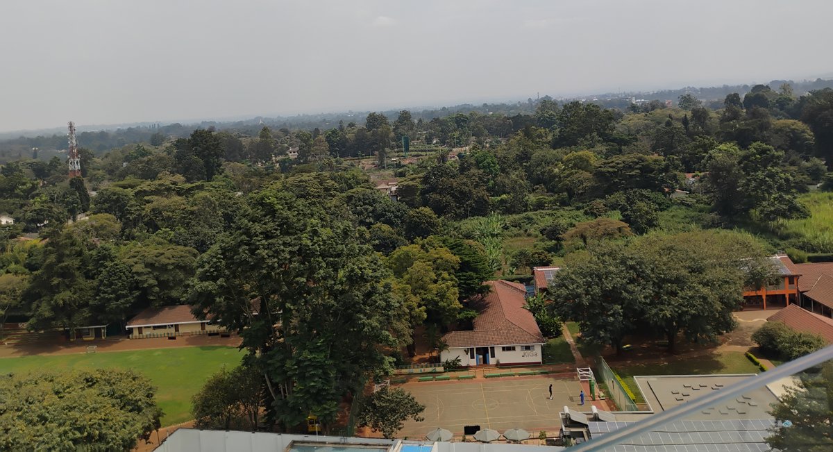 Aerial view of Gigiri, Nairobi, the UN hub relevant to NGO internships in Kenya